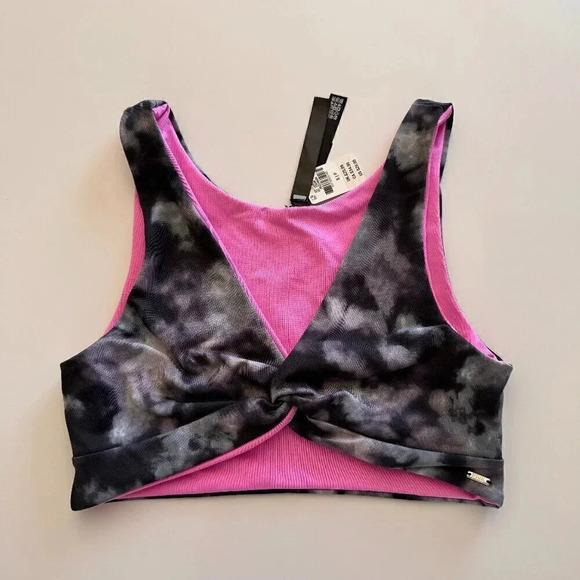 NWT- Pink Sport- Victoria's Secret- Reversible- Pink and Grey- Women- S - Picture 1 of 8